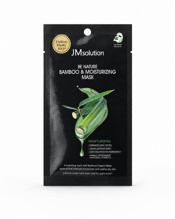 JMsolution Увлажняющая маска c экстрактом бамбука Be Nature Bamboo & Moisturizing Mask 24 мл