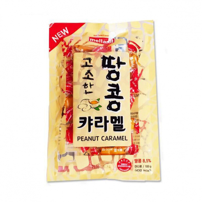 Карамель со вкусом арахиса Melland 100г