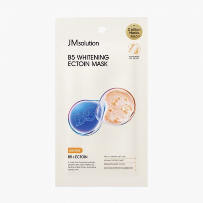 JMsolution Маска тканевая отбеливающая с витамином B5 и эктоином B5 Whitening Ectoin Mask 25 мл