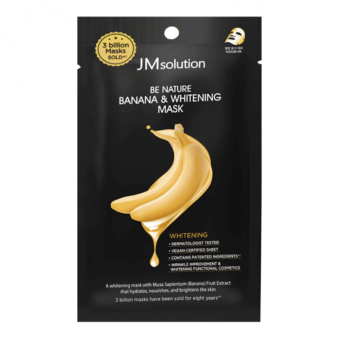 JMsolution Осветляющая маска с экстрактом банана Be Nature Banana & Whitening Mask 24 мл