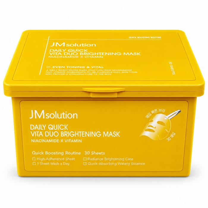 JMsolution Набор осветляющих тканевых масок Daily Quick Vita Duo Brightening Mask 30 шт, 350 мл