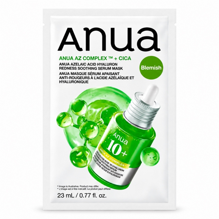 ANUA Тканевая маска с азелаиновой кислотой Azelaic Acid Hyaluron Redness Soothing Serum Mask 23 мл
