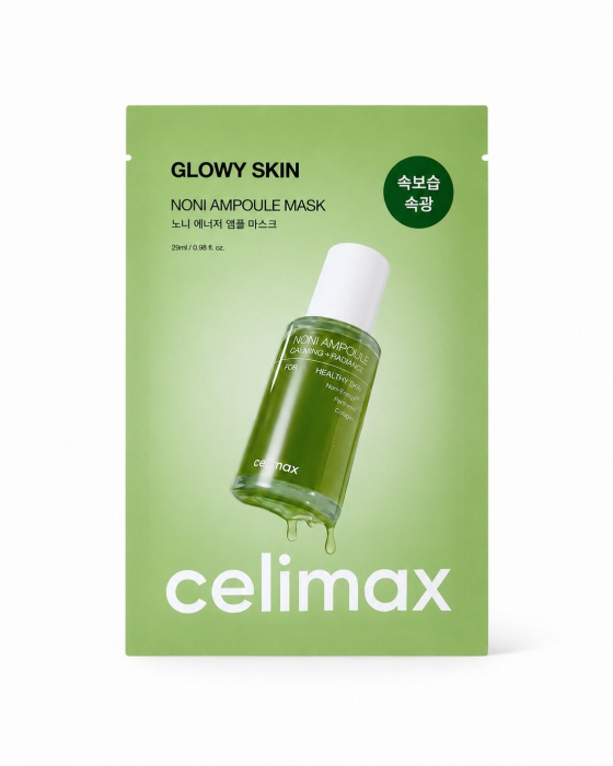 Celimax Увлажняющая маска с экстрактом нони The Real Noni Ampoule Mask Glowy Skin 29 мл