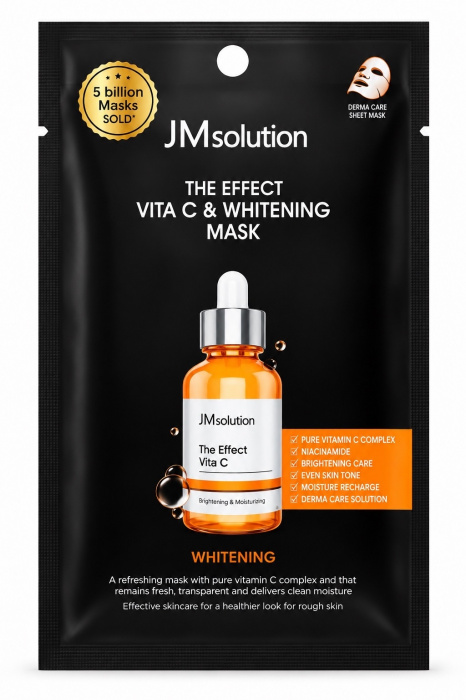 JMsolution Тканевая маска с витамином C The Effect Vita C & Whitening Mask 24 мл